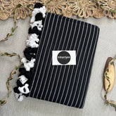 Indupriyya Black Color Mulmul Cotton Saree